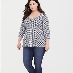 Gingham top by Torrid.